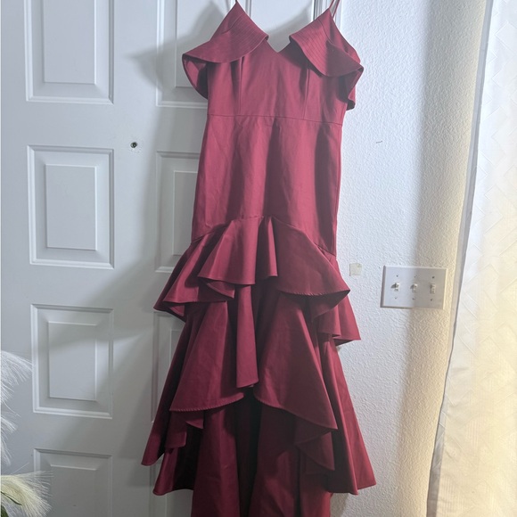 Alexis Scarlet High-Low Ruffle Dress - Picture 2 of 4